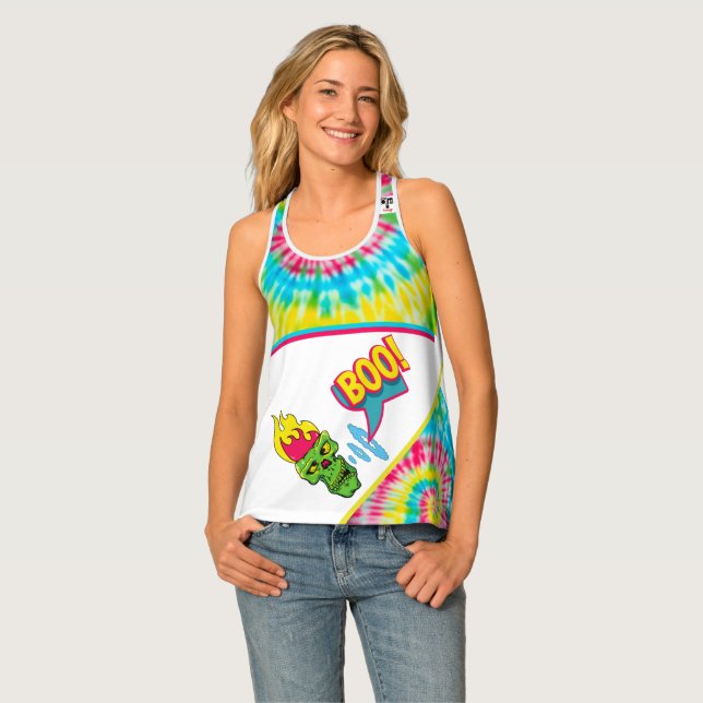 BOO Skull Tank Top (Front Full)