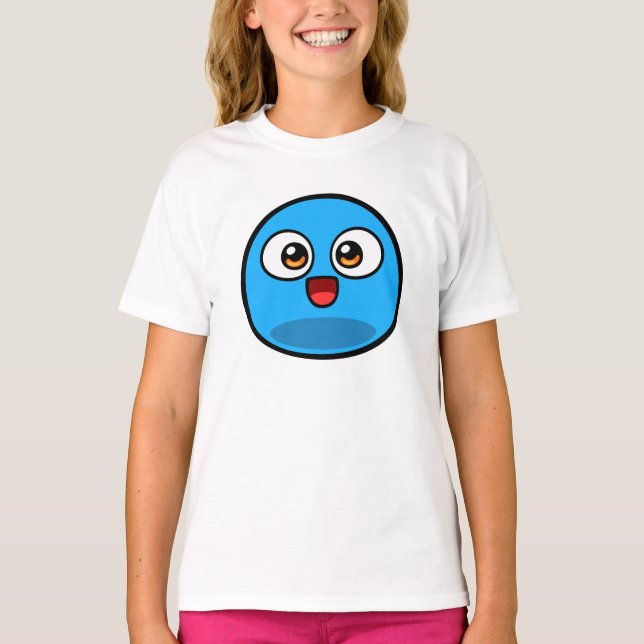 Boo Sleeve Reglan 3/4 T-Shirt for Girls (Front)