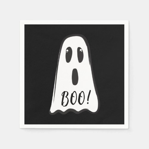 BOO Spooky Cute Ghost Halloween Costume Party  Napkins