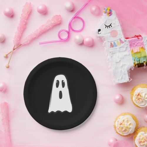 BOO Spooky Cute Ghost Halloween Costume Party    Paper Plates