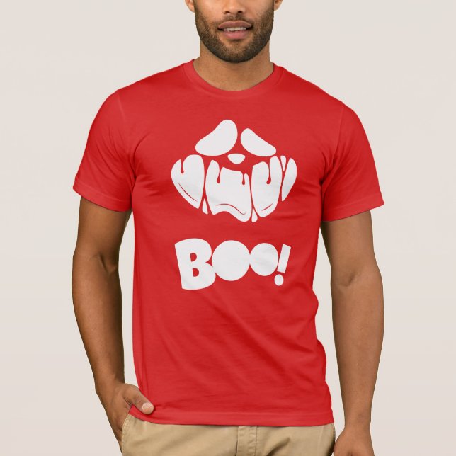 Boo Spooky Face Halloween for men  T-Shirt (Front)