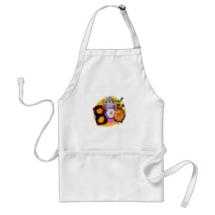 Boo – Spooky Ghost - Bats and Pumpkins Halloween Adult Apron