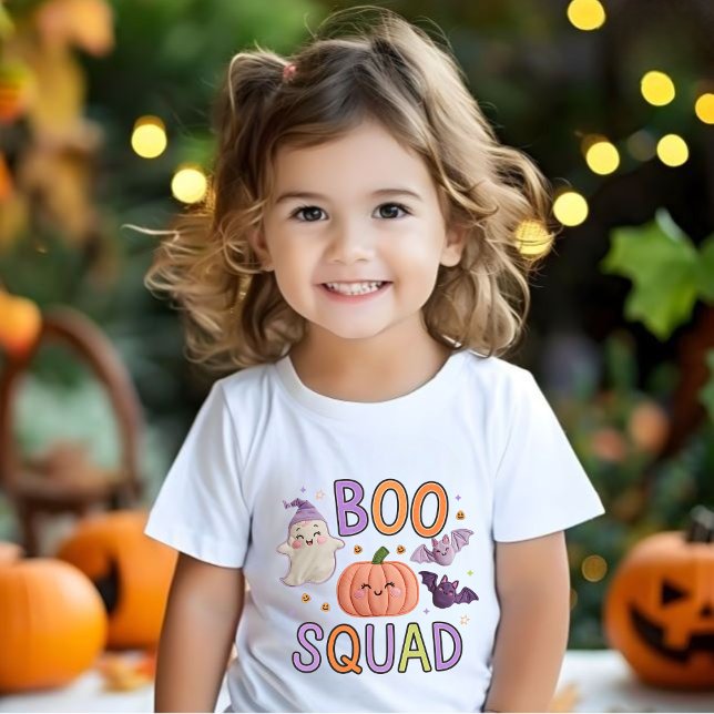 Boo Squad: Cute Halloween Friends Baby T-Shirt (Creator Uploaded)