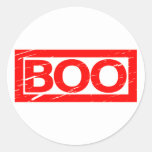 Boo Stamp Classic Round Sticker