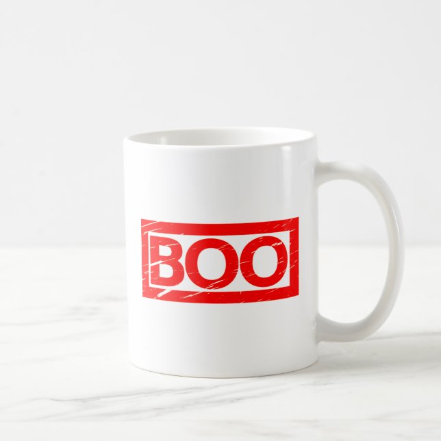 Boo Stamp Coffee Mug (Right)