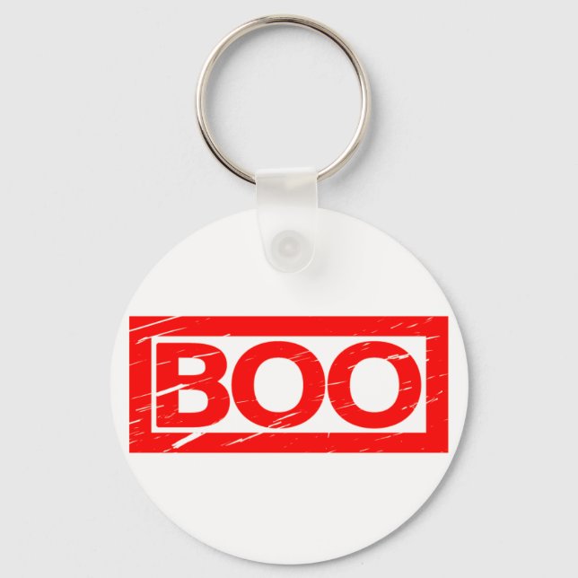 Boo Stamp Keychain (Front)