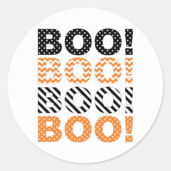 Boo! Sticker by Jmariegarza at Zazzle