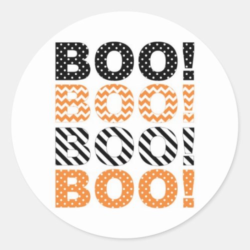 Boo Sticker