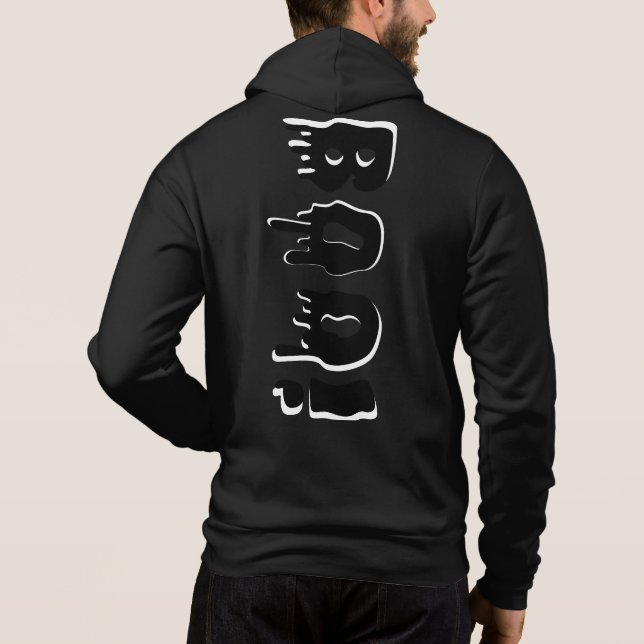 Boo T-sirt Hoodie (Back)