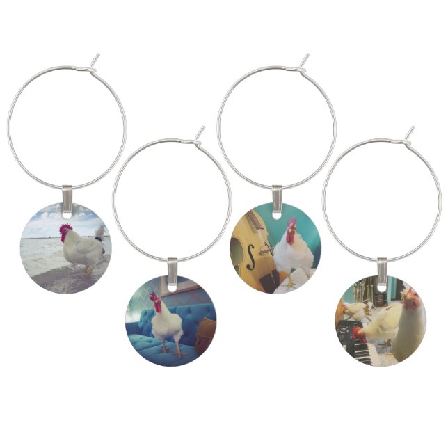 Boo "the Height of Sophistication" Roo Wine Charms (Staggered)