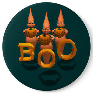 Boo! Three Cute Ghosties Button