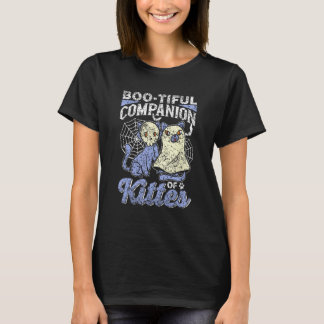 Boo-Tiful Companion Of Kitties Cats Owner Hallowee T-Shirt