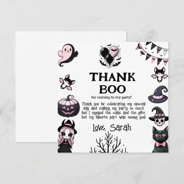 Boo-tiful Costume Party Halloween Invite (Front/Back)