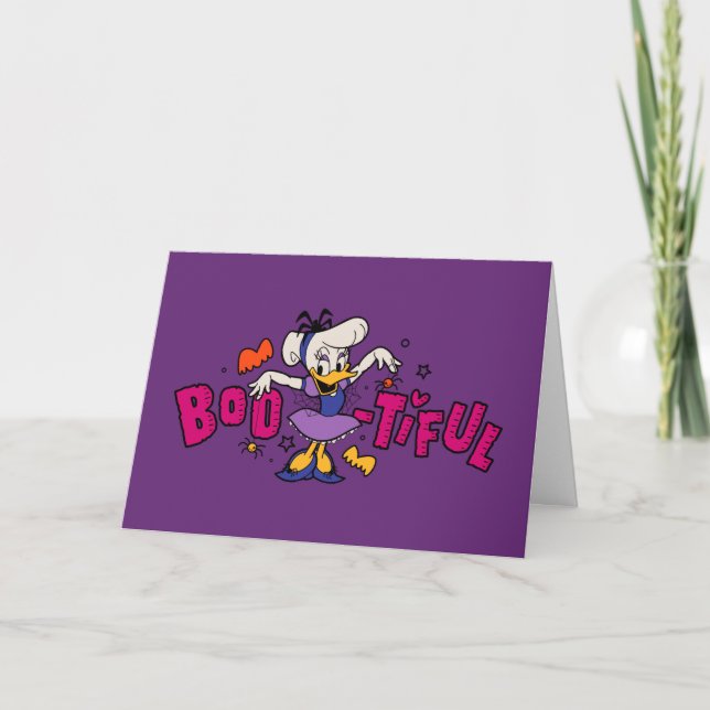 Boo-tiful Daisy Duck Halloween Dress Card (Front)