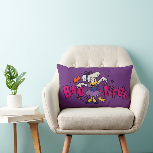 Boo-tiful Daisy Duck Halloween Dress Lumbar Pillow (Chair)
