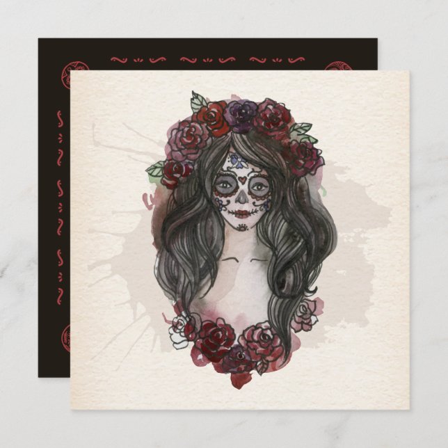 Boo-tiful Dia de los Muertos Party | Invitation (Front/Back)