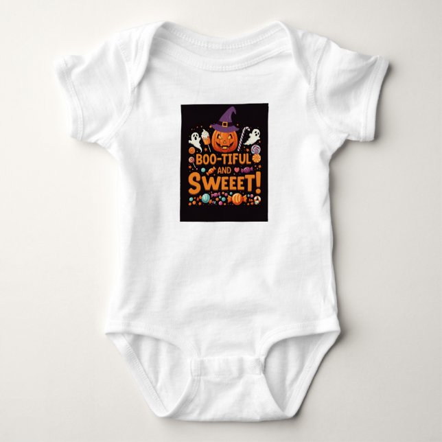 Boo-tiful Family | Matching Halloween Baby Bodysuit (Front)