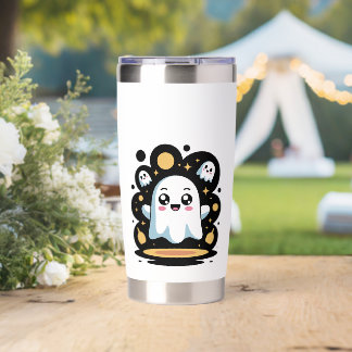 Boo-tiful Glow – Cute Halloween Ghost Insulated Tumbler