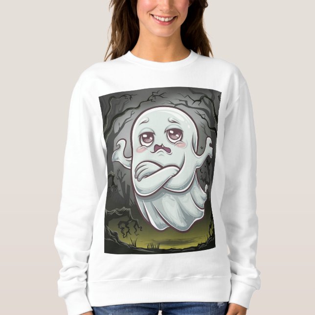 Boo-tiful Halloween Ghost Tee" Sweatshirt (Front)