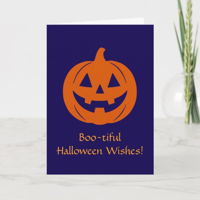 Boo-tiful Halloween  Holiday Card (Front)