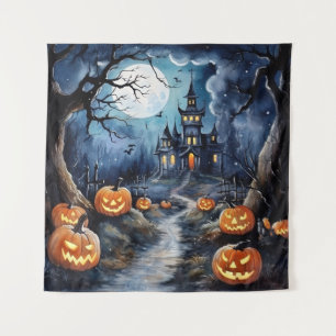 Boo-tiful Halloween Night Tapestry