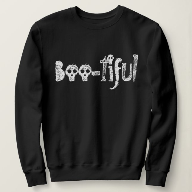 Boo-tiful Halloween Sweatshirt (Design Front)
