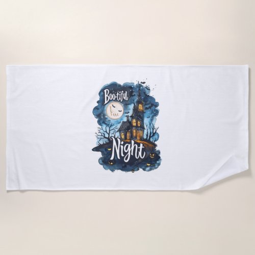 Boo_tiful Night Beach Towel