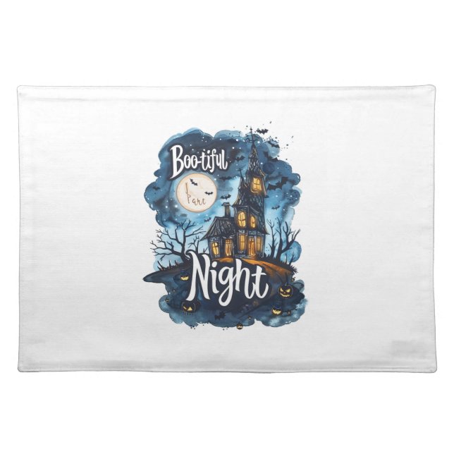 Boo-tiful Night Cloth Placemat (Front)
