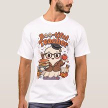 Boo-tiful Teacher Halloween Shirt Cute Ghost Teach