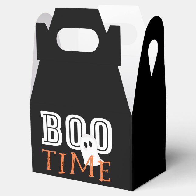 BOO TIME Halloween Ghost Party Favor Boxes (Opened)