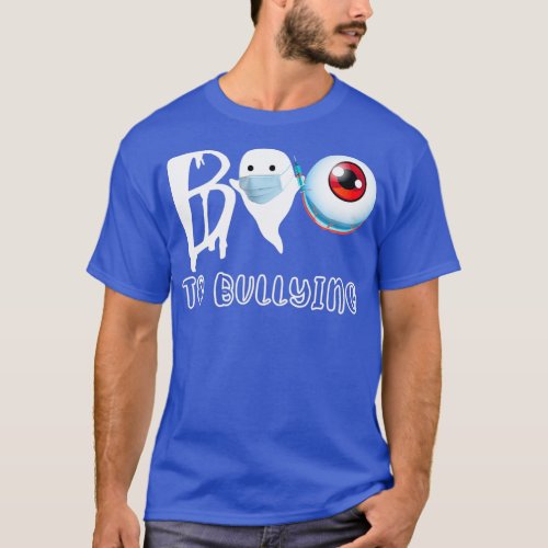 Boo To Bullying Funny Halloween Ghost T_Shirt