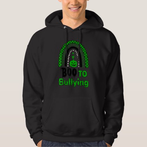 Boo To Bullying Halloween Be Kind Rainbow Hoodie