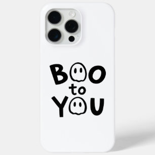 Boo to You Cute Ghost Halloween iPhone 15 Pro Max Case