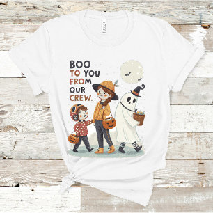 Boo to You From Our Crew Cute Kids Halloween T-Shirt