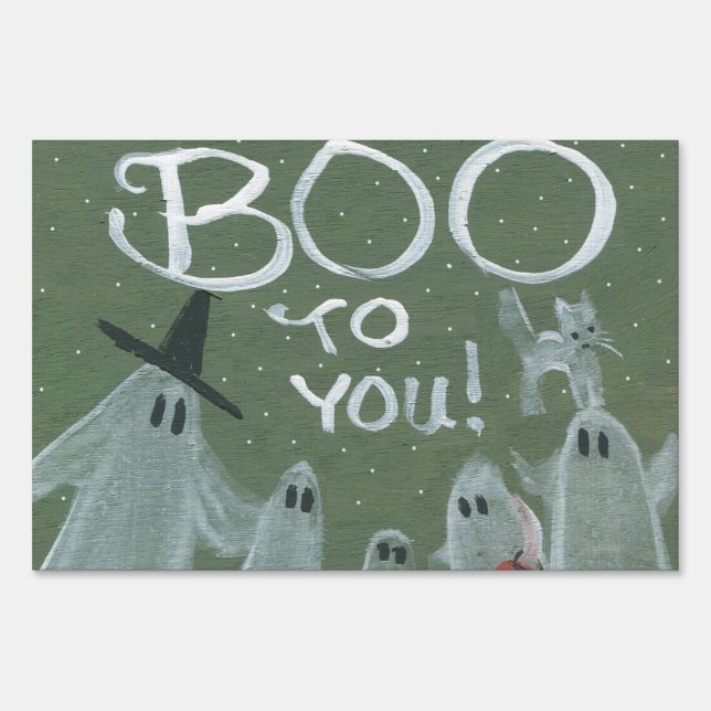 Boo To You Halloween Sign (Front)