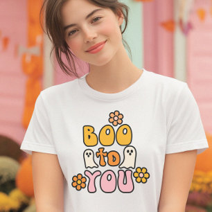 Boo to You Retro Cute Halloween T-Shirt