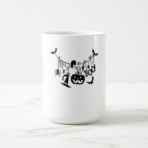 Boo Trick or Treat Halloween Bats, Pumpkins Color Morph Mug