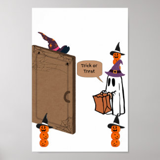 "Boo! Trick or Treat?" Poster