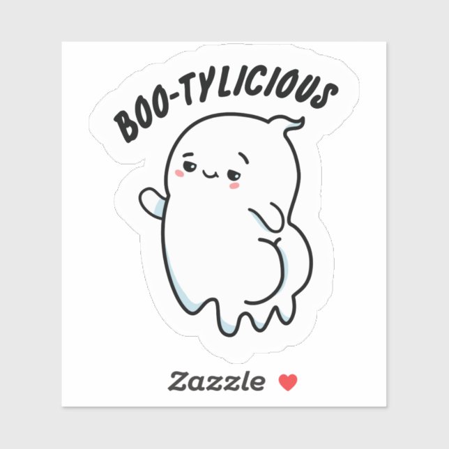 Boo-tylicious Ghost Vinyl Sticker (Sheet)