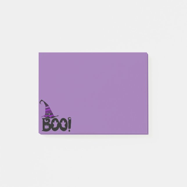 Boo! w/Hat Post-it Notes (Front)