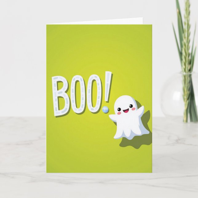 Boo With A Friendly Ghost Card (Front)