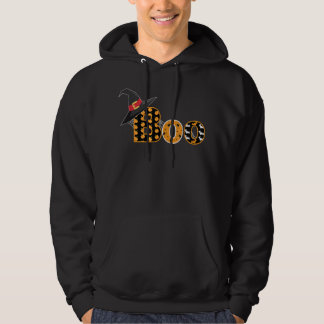 Boo With Spiders web And Witch Hat Halloween costu Hoodie