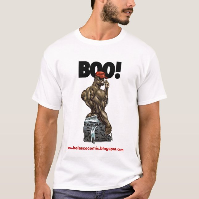 Boo Xtra tight Micro Muscle Tee! T-Shirt (Front)