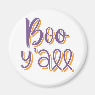 Boo Y’all – Elegant Halloween Calligraphy Magnet