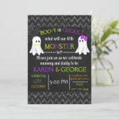 Boo-y or Ghoul Halloween Gender Reveal Invite (Standing Front)