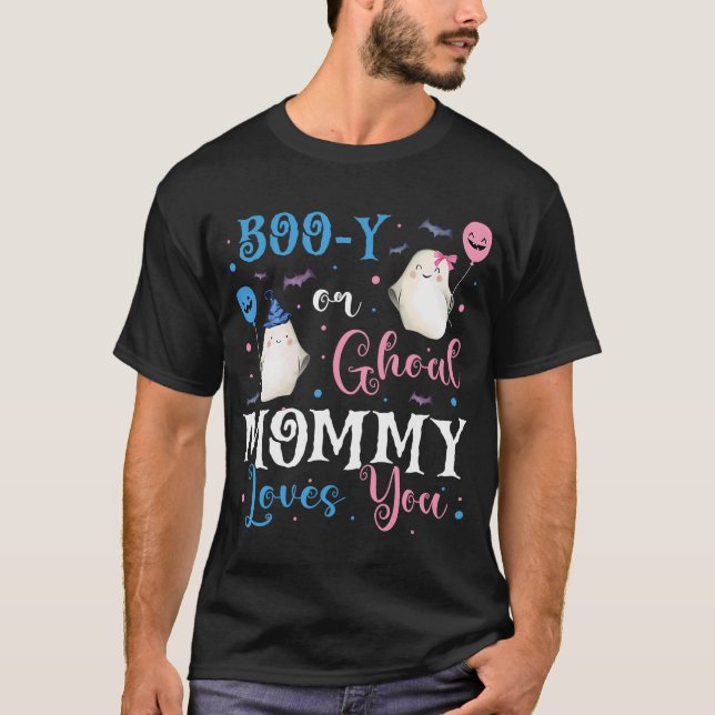 Boo-Y Or Ghoul Mommy Loves You Baby Boo Halloween  T-Shirt (Front)