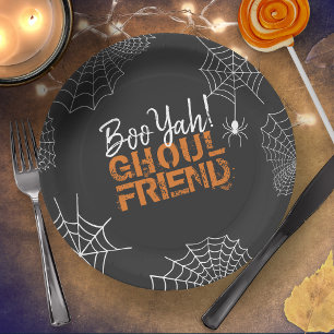 Boo Yah Ghoul Friend Halloween ID684 Paper Plates