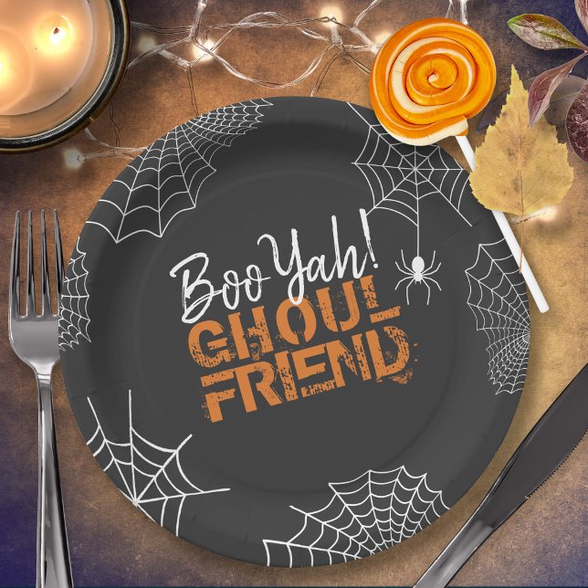 Boo Yah Ghoul Friend Halloween ID684 Paper Plates (Creator Uploaded)