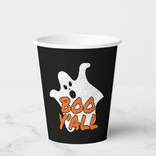 Boo Yall Cute Womens Vintage Halloween Party Paper Cups