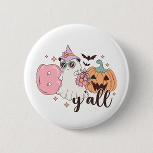 Boo Y'All Halloween Button